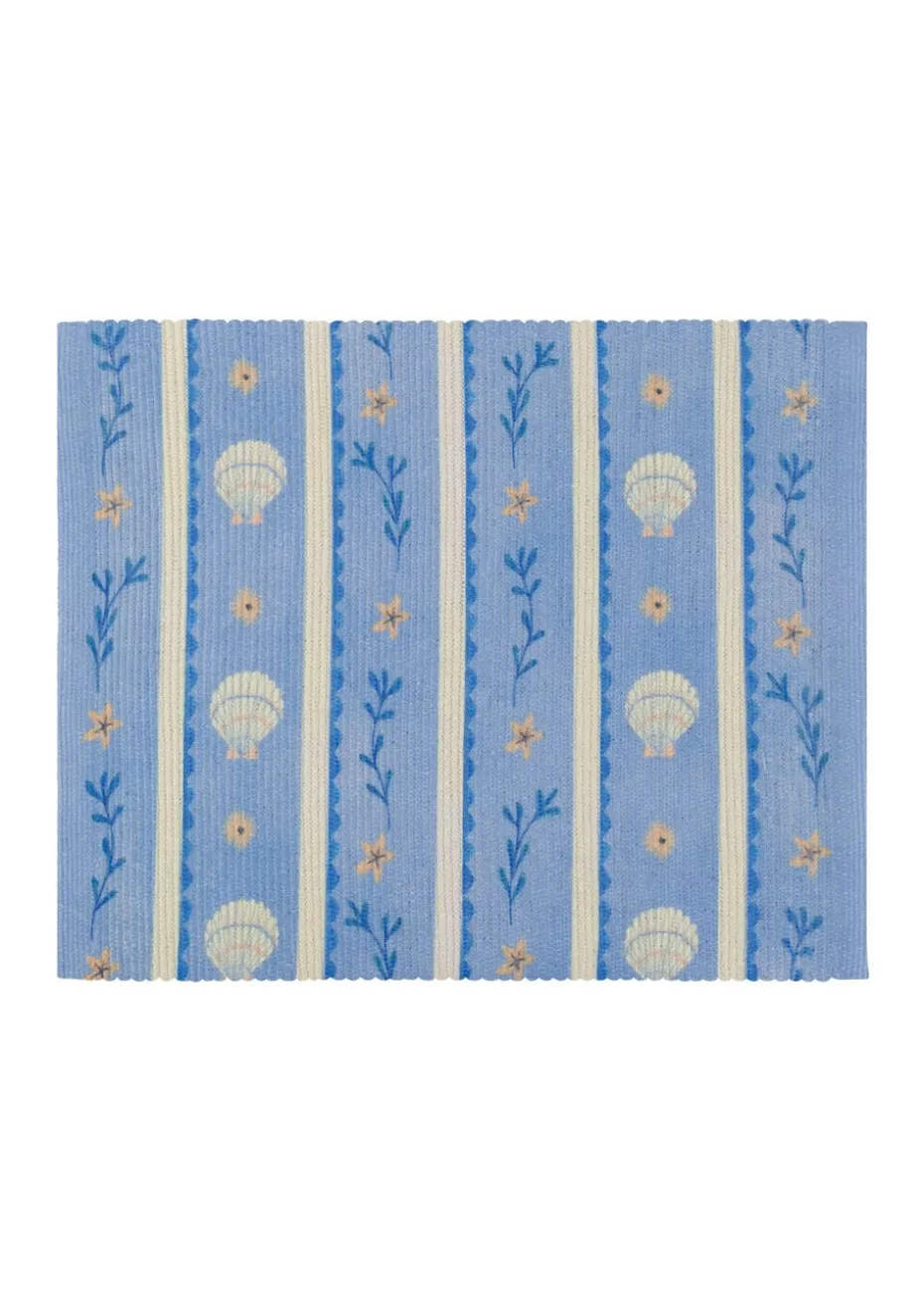 furn. Blue Sea Shells Indoor/Outdoor Placemats