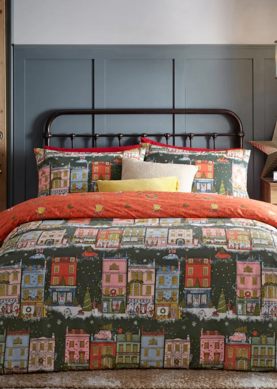 furn. Christmas Spirit Festive Reversible Duvet Cover Set