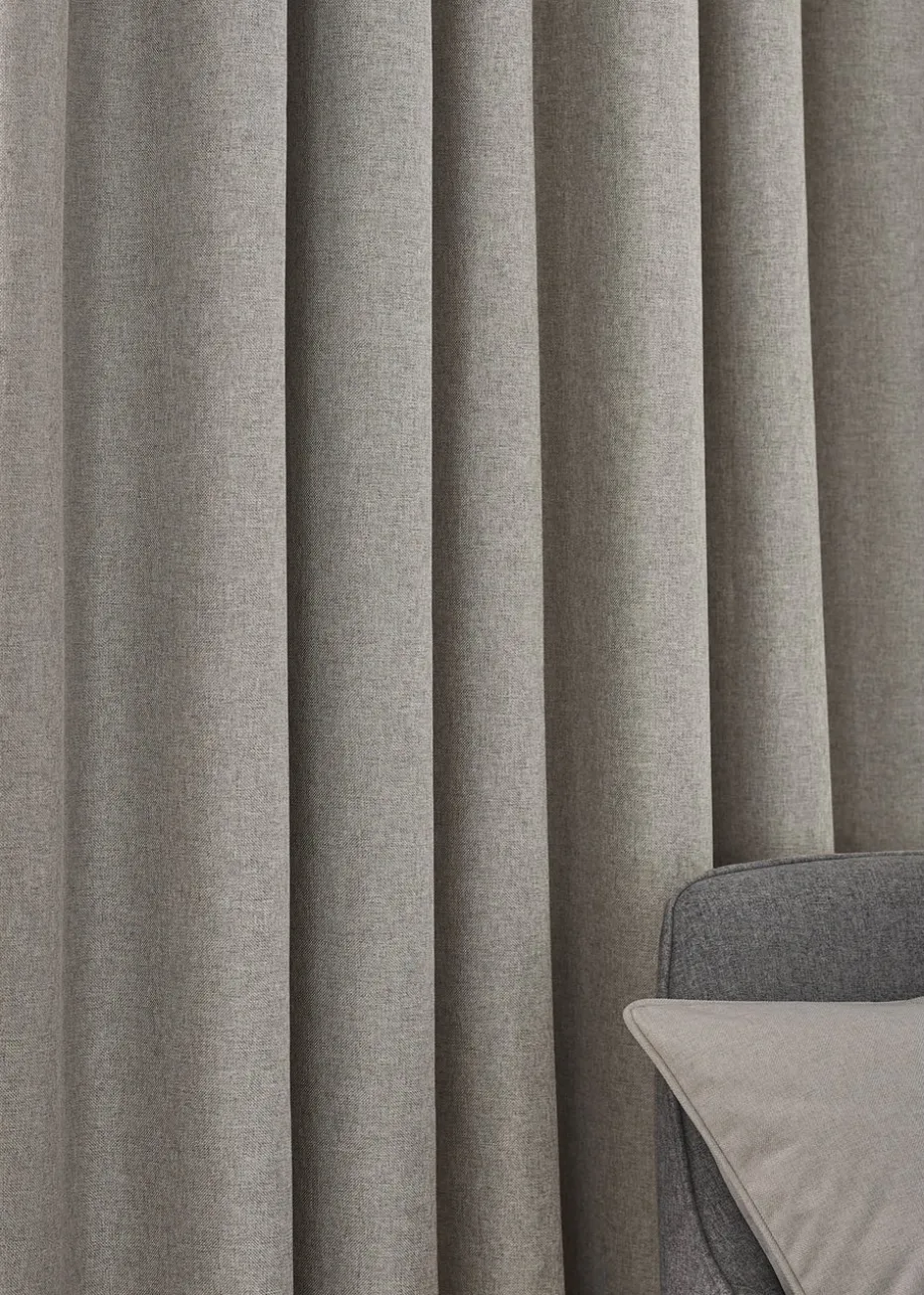 furn. Dawn 100% Blackout Thermal Pencil Pleat Curtains