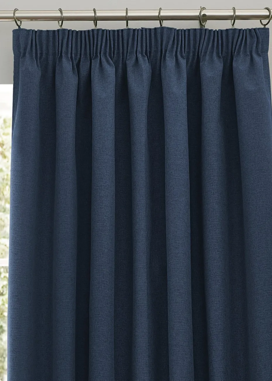 furn. Dawn 100% Blackout Thermal Pencil Pleat Curtains