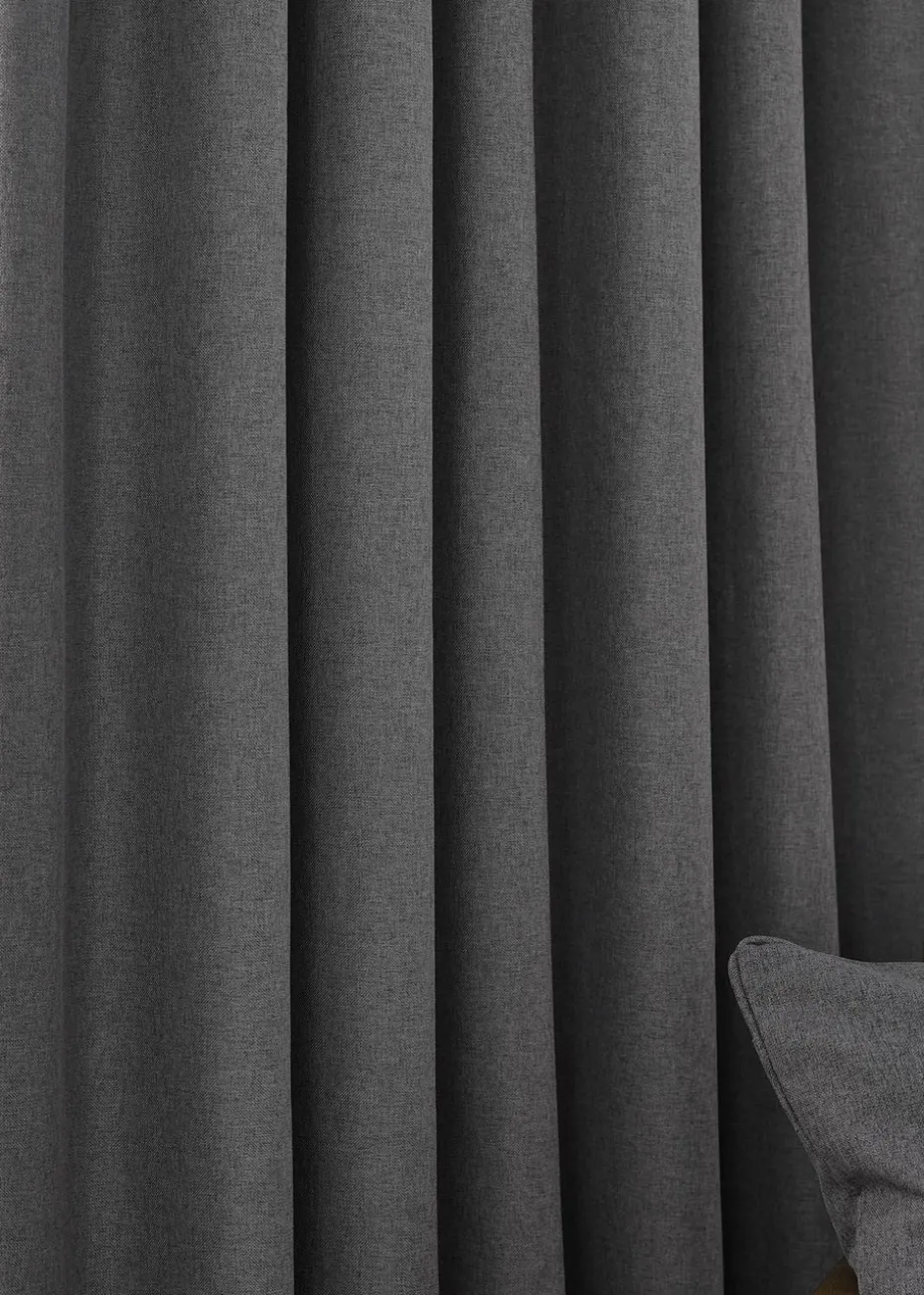furn. Dawn 100% Blackout Thermal Pencil Pleat Curtains