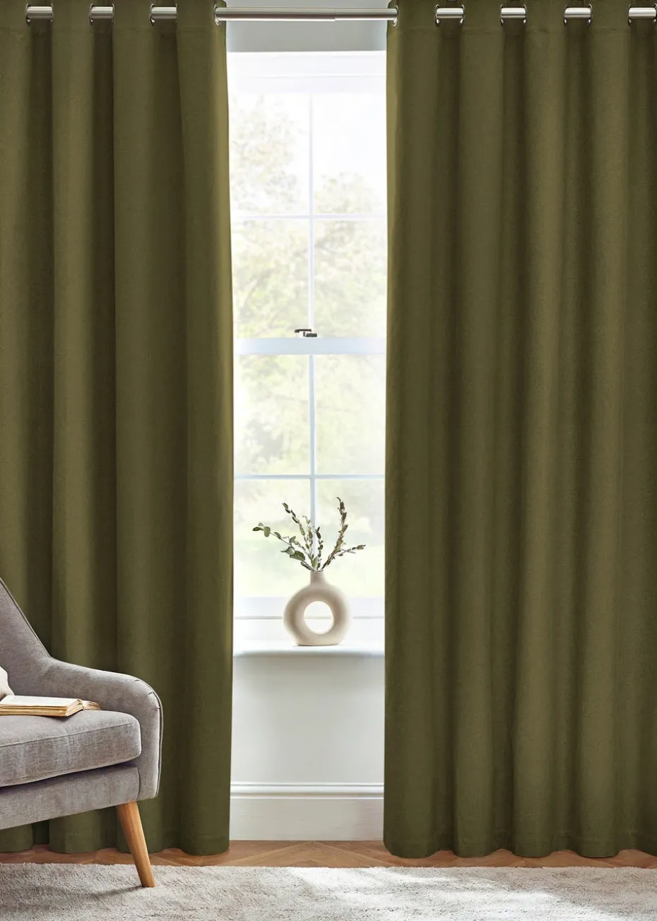 furn. Dawn 100% Blackout Thermal Eyelet Curtains