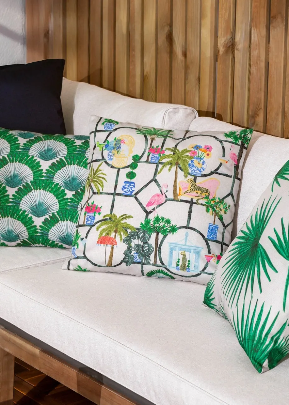 furn. Green Agave Tropical Outdoor Outdoor Cushion