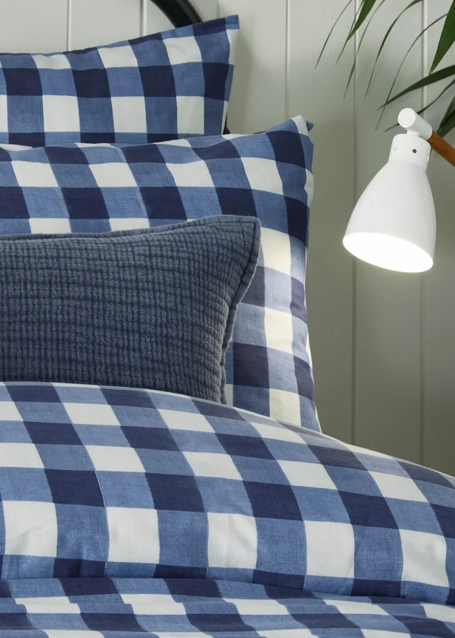 furn. Hartsford Check Printed Duvet Cover Set