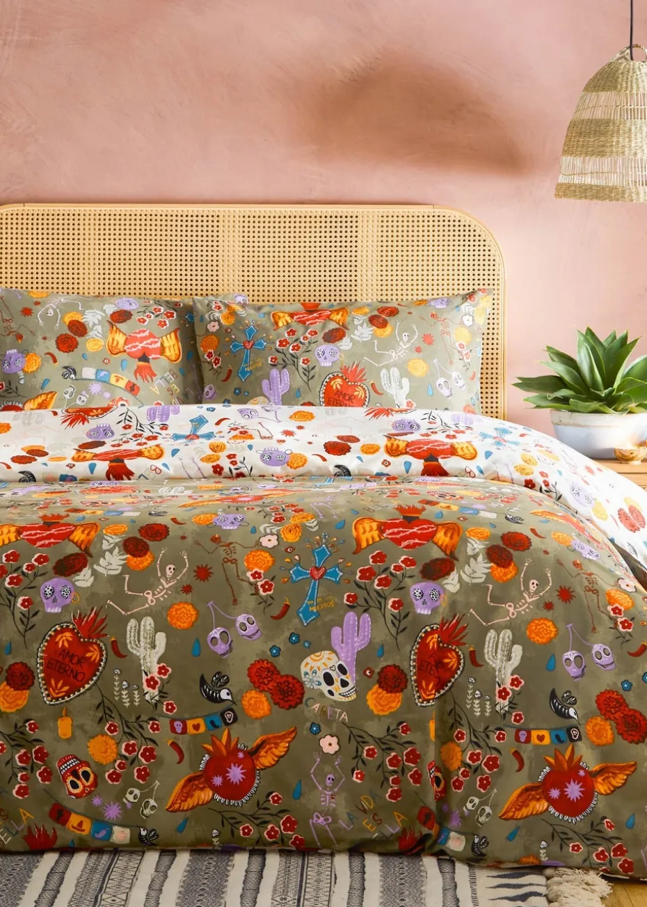 furn. La Vida Festive Reversible Duvet Cover Set
