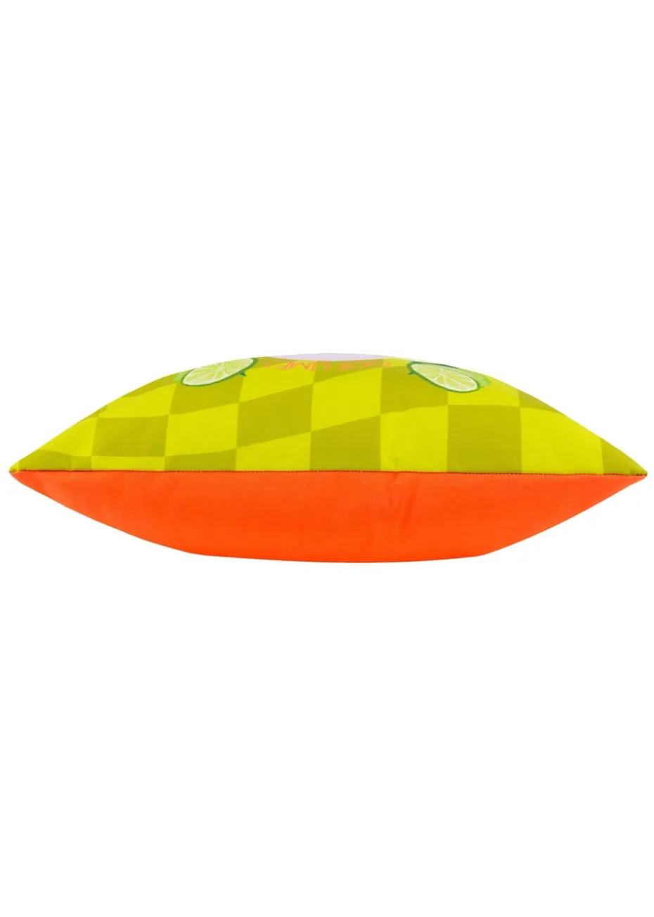 furn. Lime Margarita Filled Outdoor Cushions (43cm x 43cm x 8cm)