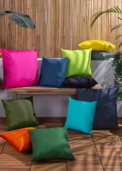 furn. Plain Reversible Outdoor Filled Cushion Twin Pack (43cm x 43cm x 8cm)
