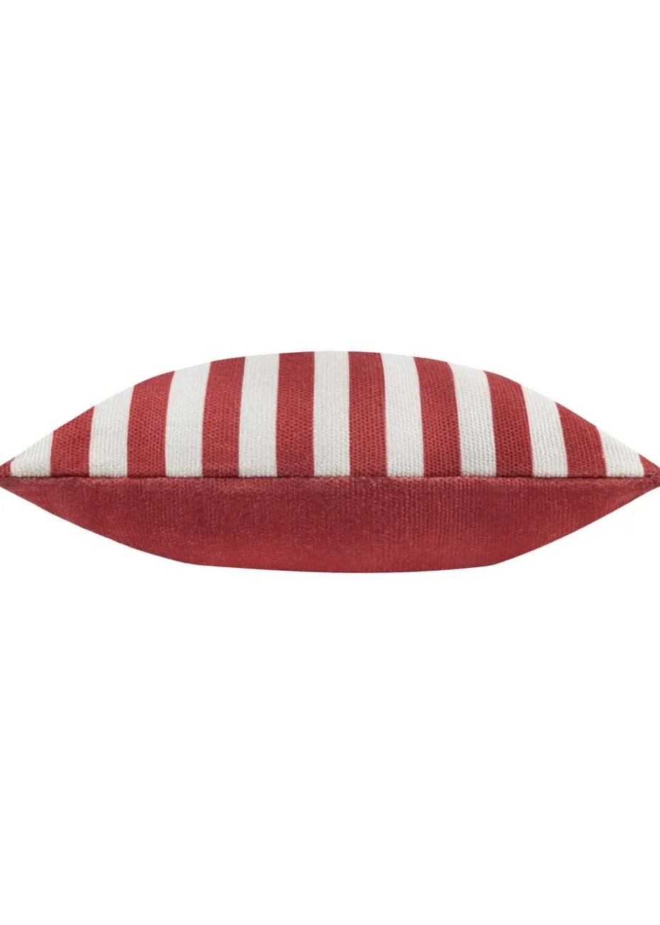 furn. Red Deck Stripe Woven Outdoor Outdoor Cushion