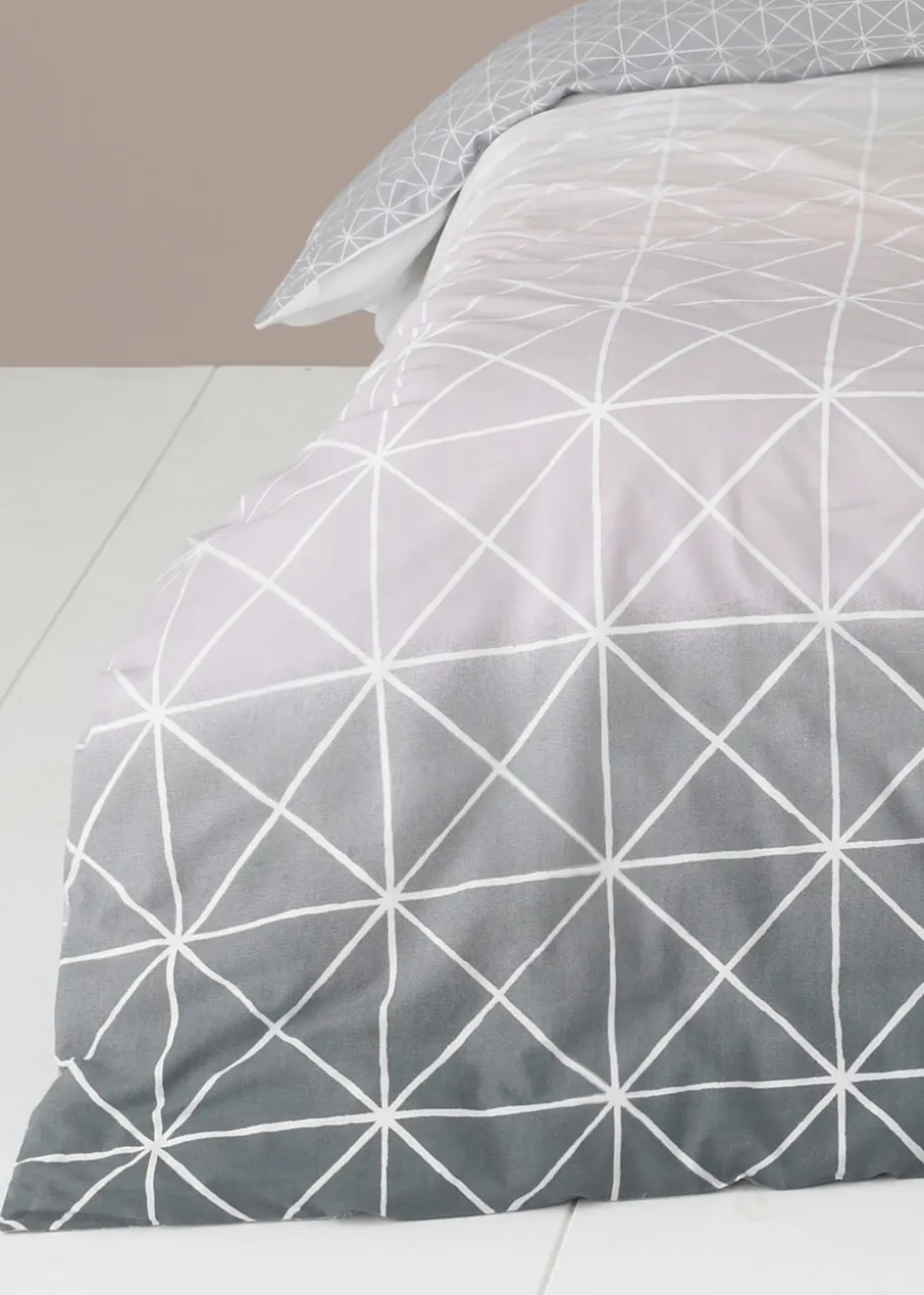 furn. Spectrum Geometric Gradient Duvet Cover Set