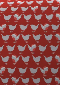 Fusion Christmas Geo Robin Duvet Cover Set
