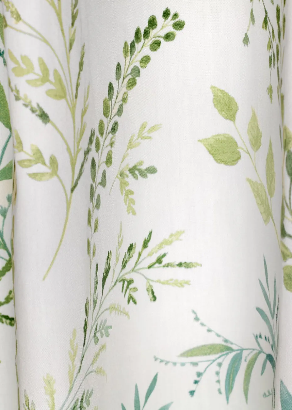 Fusion Fernworthy Green Eyelet Curtains