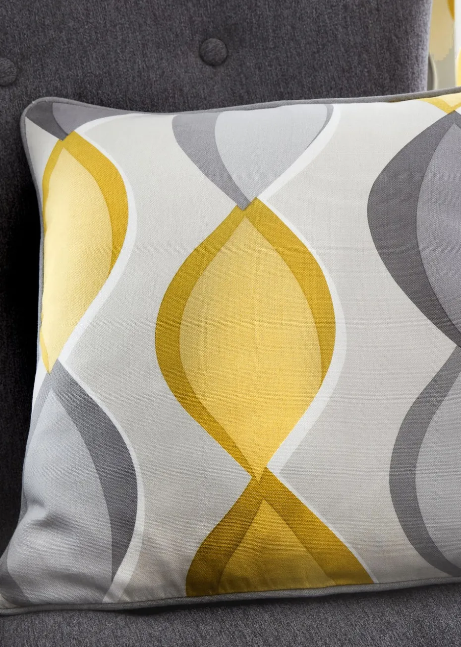 Fusion Lennox Grey Filled Cushion (43cm x 43cm)