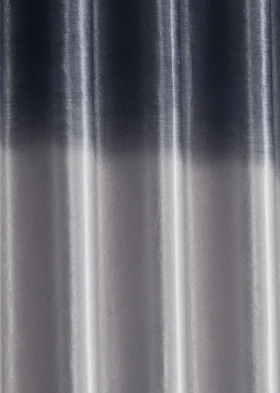 Fusion Ombre Strata Grey Eyelet Curtains