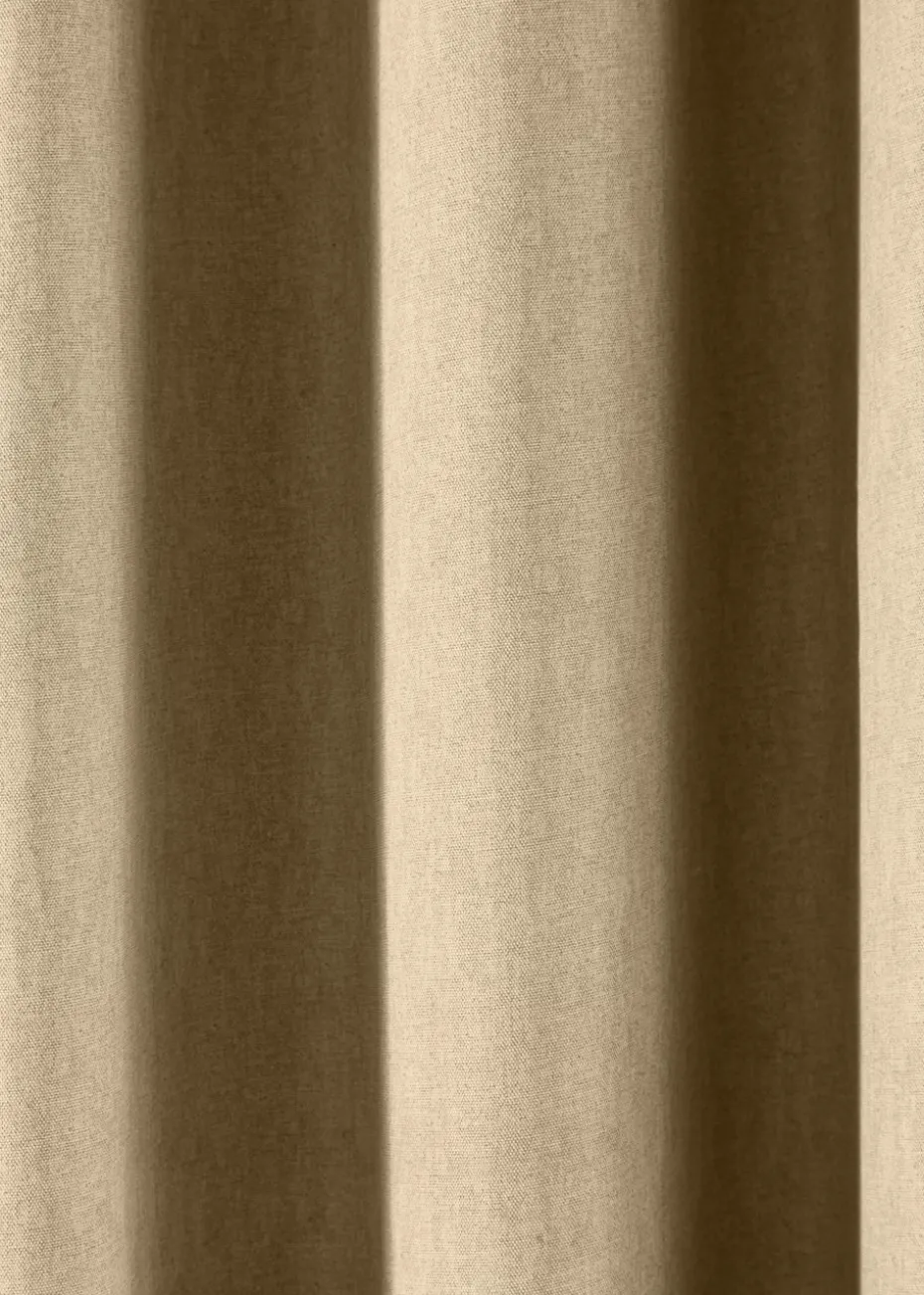 Fusion Sorbonne Natural Eyelet Curtains