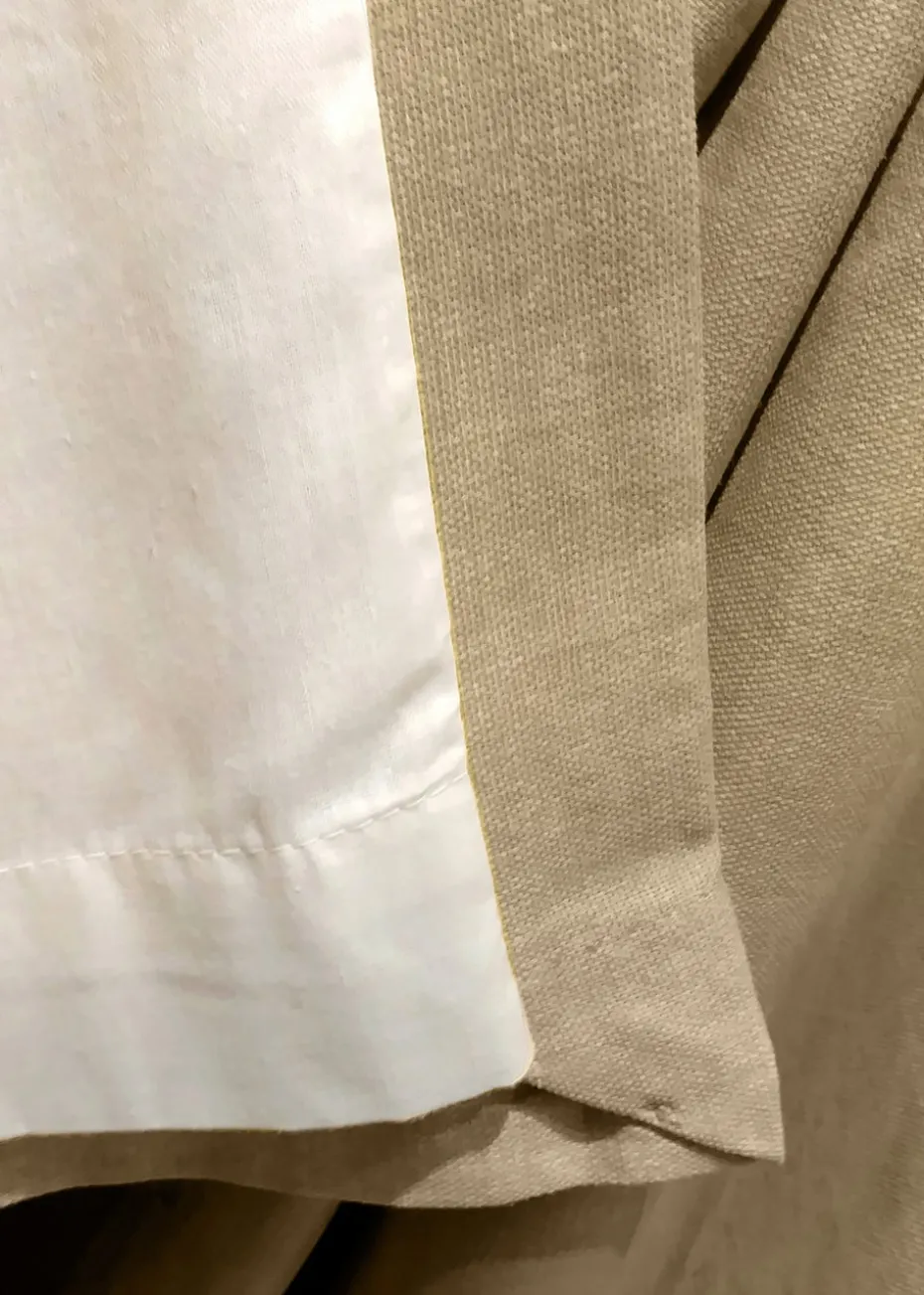 Fusion Sorbonne Natural Eyelet Curtains