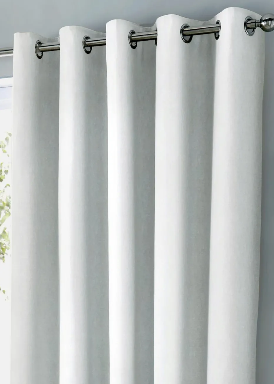 Fusion Sorbonne White Eyelet Curtains