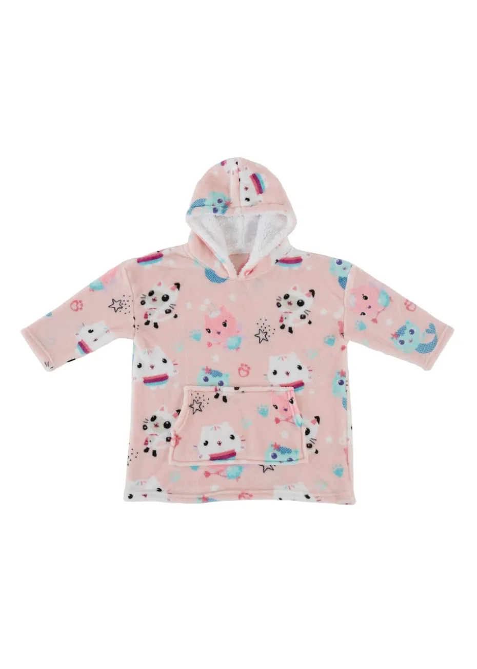 Gabby's Dollhouse Pink Hooded Fleece