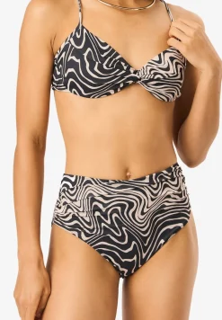 Gini London Mono Swirl Bikini Top