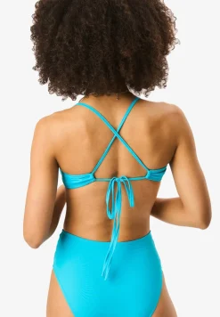 Gini London Teal Bikini Top