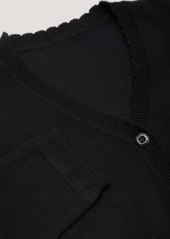 Girls 2 Pack Black School Cardigans (3-13yrs)