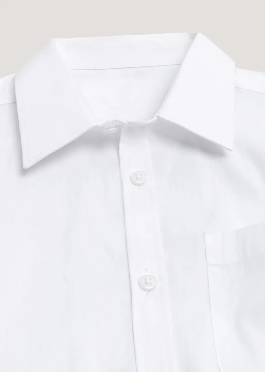 Girls 2 Pack White Short Sleeve School Blouses (8-16yrs)