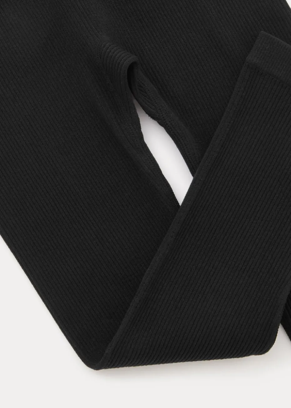 Girls Black Seamless Leggings (7-15yrs)