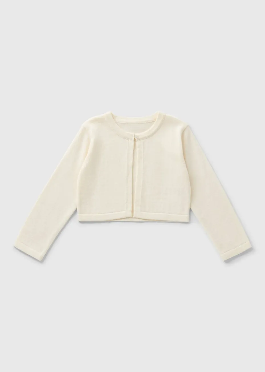 Girls Cream Cardigan (1-7yrs)