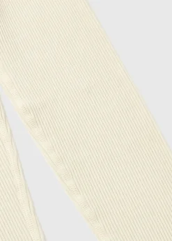 Girls Cream Seamless Leggings