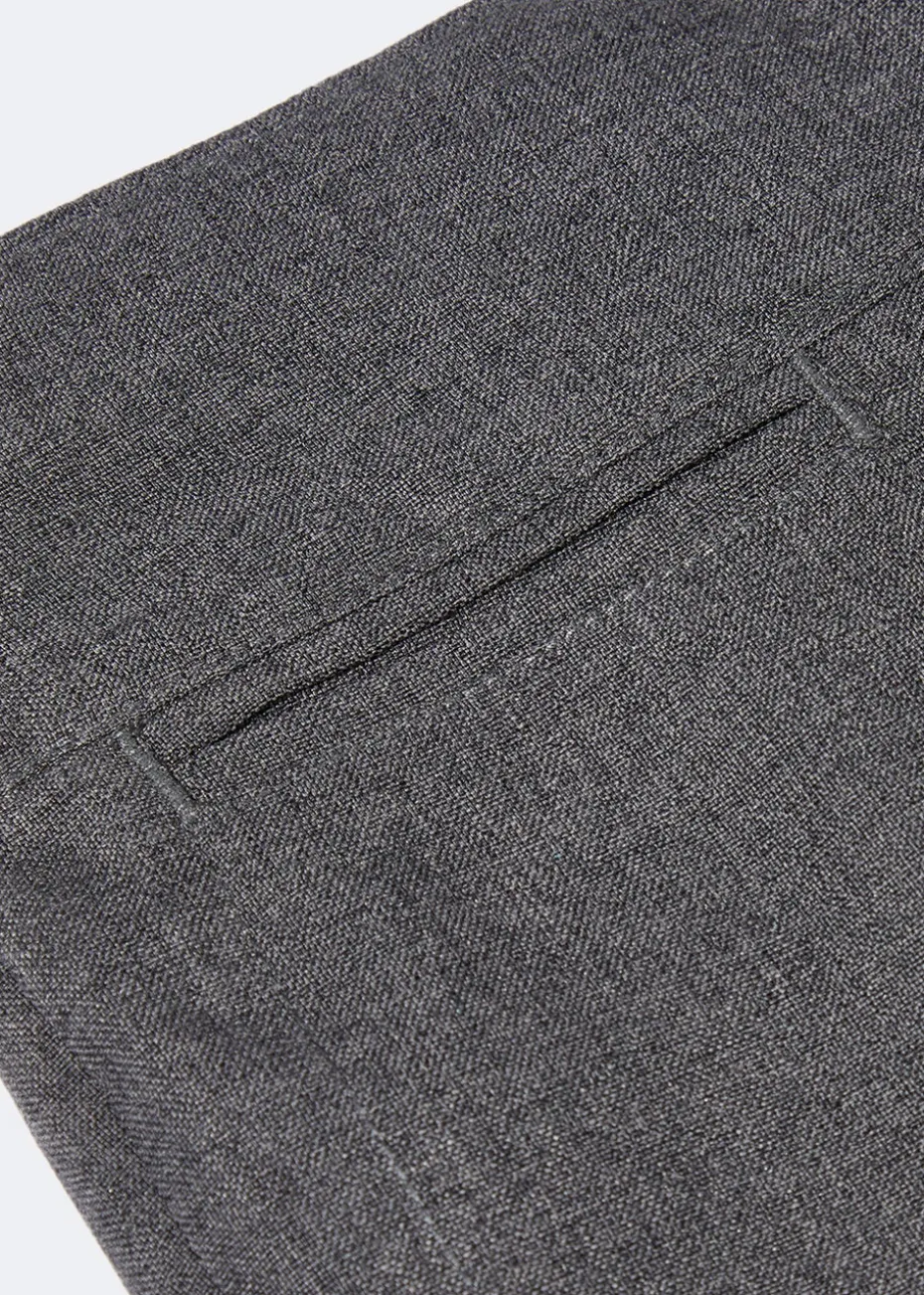 Girls Grey Bootcut School Trousers (3-13yrs)