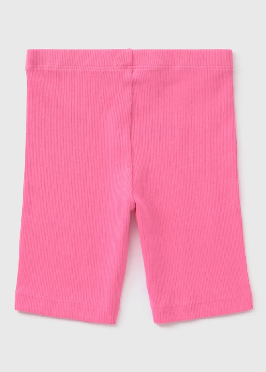 Girls Pink Cycle Shorts (1-7yrs)
