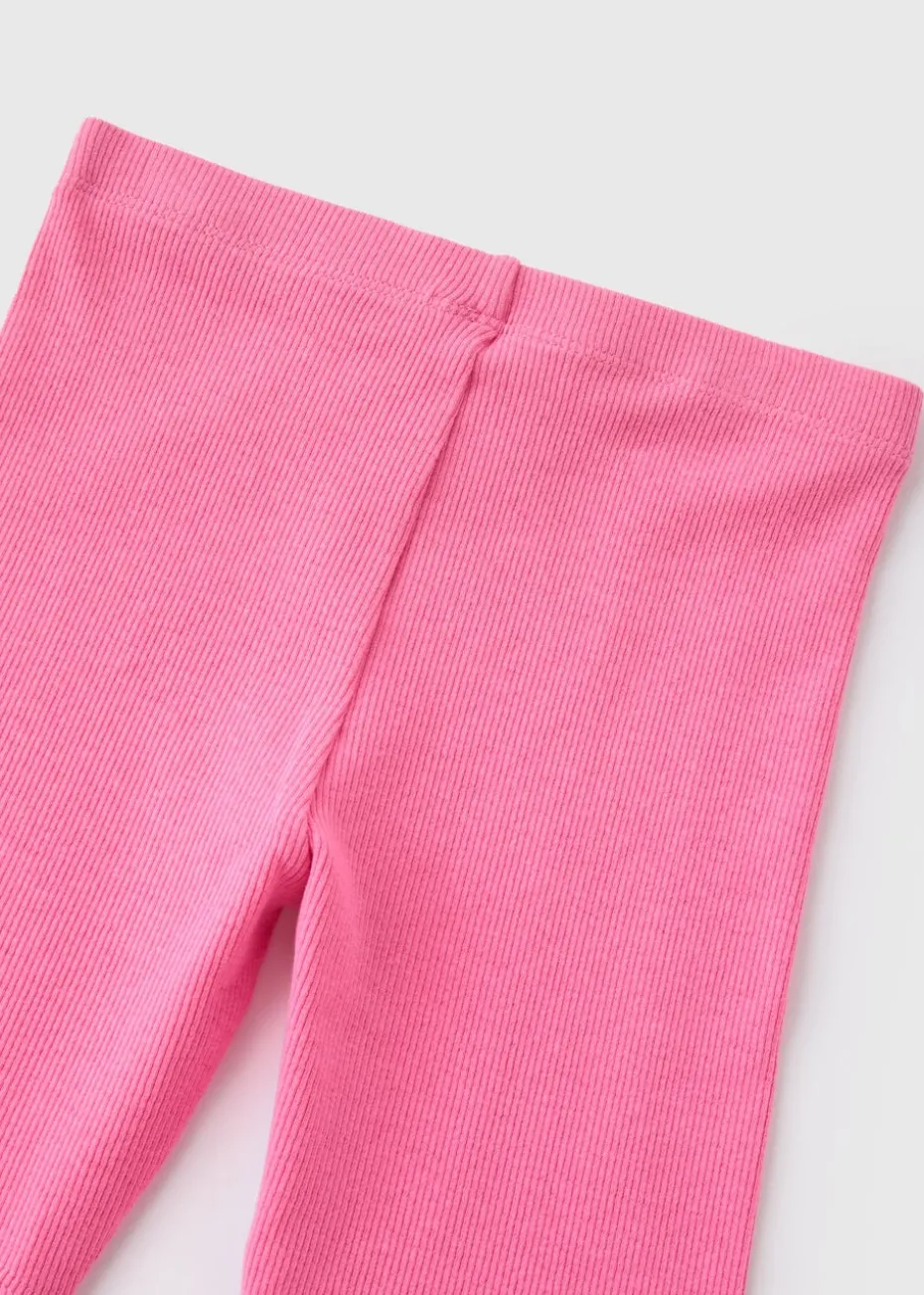 Girls Pink Cycle Shorts (1-7yrs)