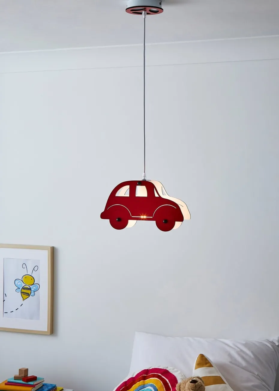 Glow Car Ceiling Light Red (30-95cm x 29cm)