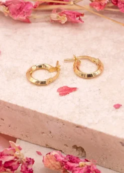 Golden Moments 9ct Yellow Gold Polished Hoop Creole Earrings