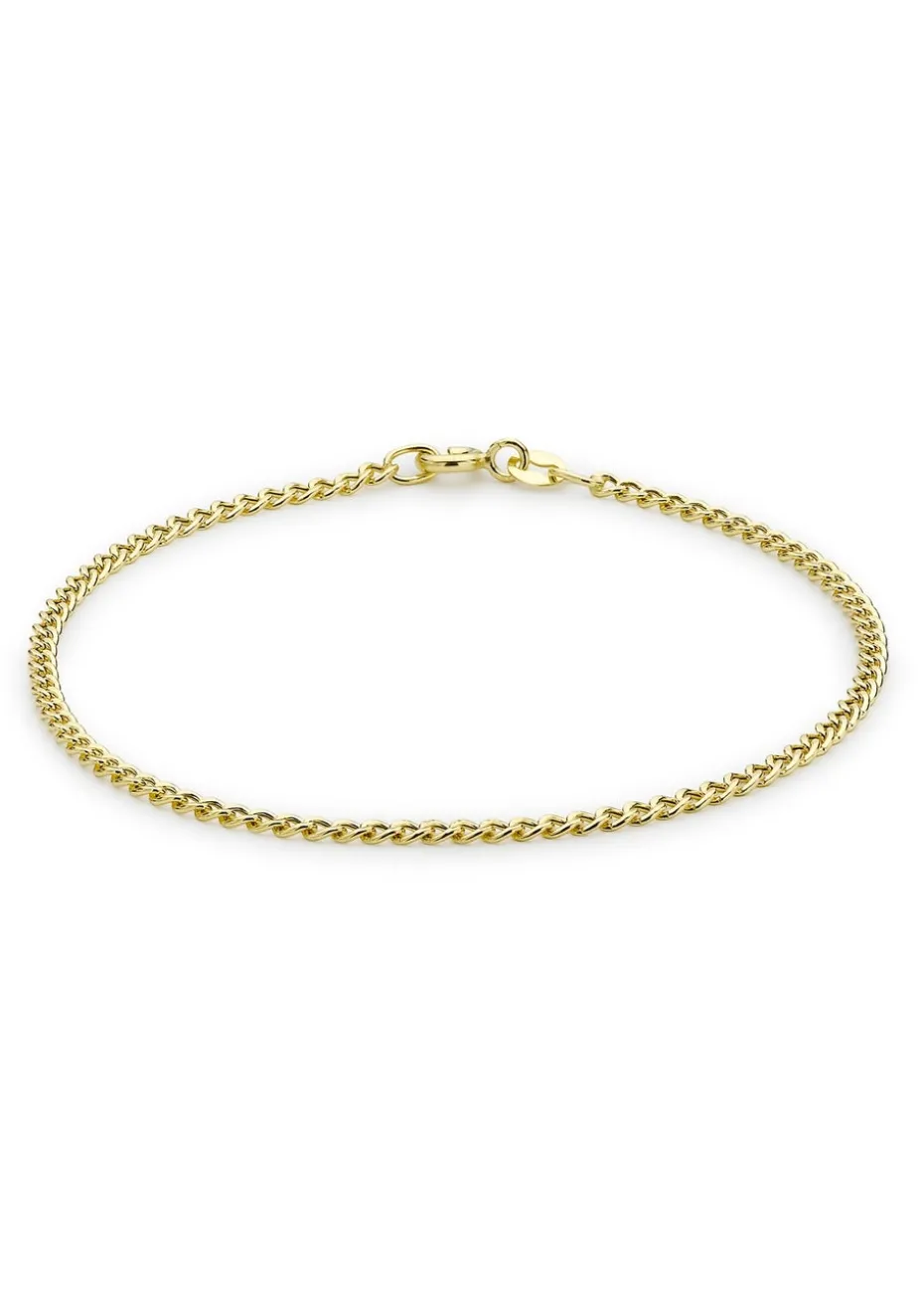 Golden Moments 9ct Yellow Gold 2mm Curb Chain Bracelet