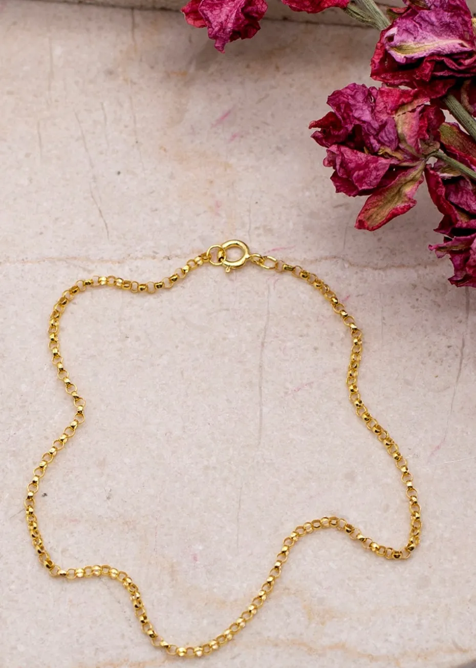 Golden Moments 9ct Yellow Gold Belcher Bracelet