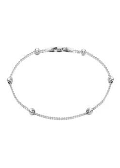 Golden Moments Sterling Silver Ball Chain Bracelet