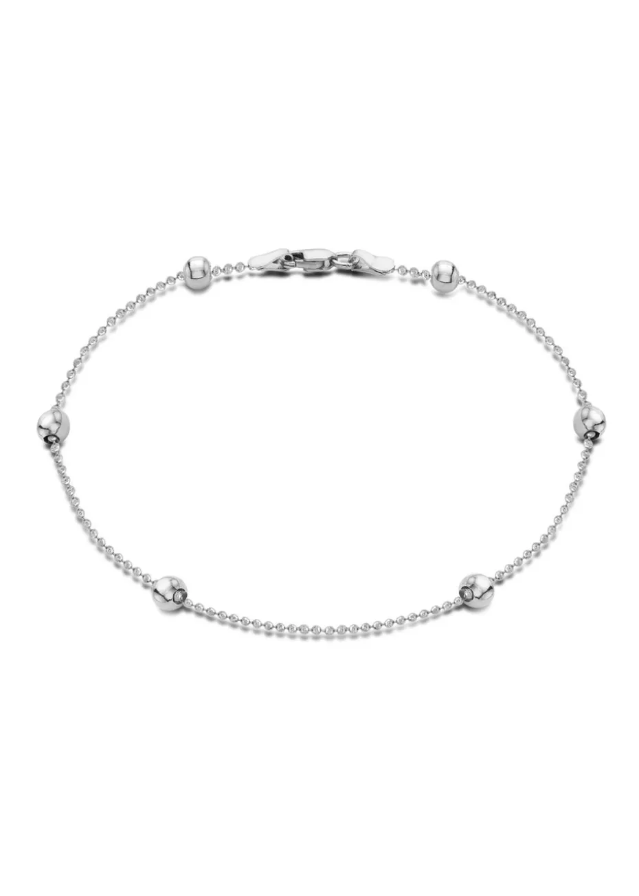 Golden Moments Sterling Silver Ball Chain Bracelet