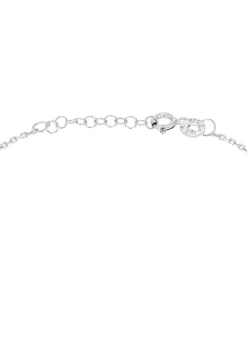 Golden Moments Sterling Silver CZ Butterfly Bracelet