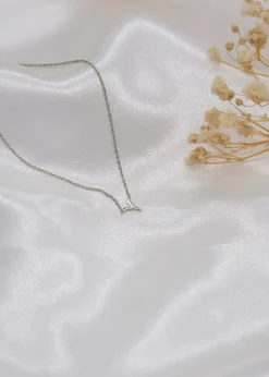 Golden Moments Sterling Silver 'Y' Initial  Necklace