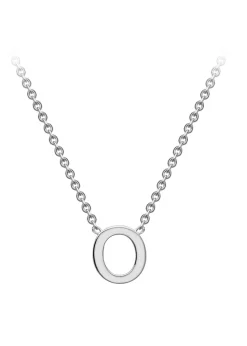 Golden Moments Sterling Silver 'O' Initial Necklace