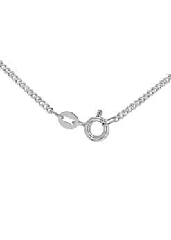 Golden Moments Sterling Silver with Plated 'Star and Moon' Necklace