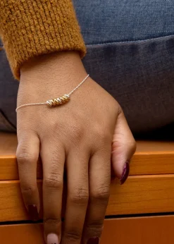 Golden Moments Sterling Silver 'Lucky Rings' Chain Bracelet