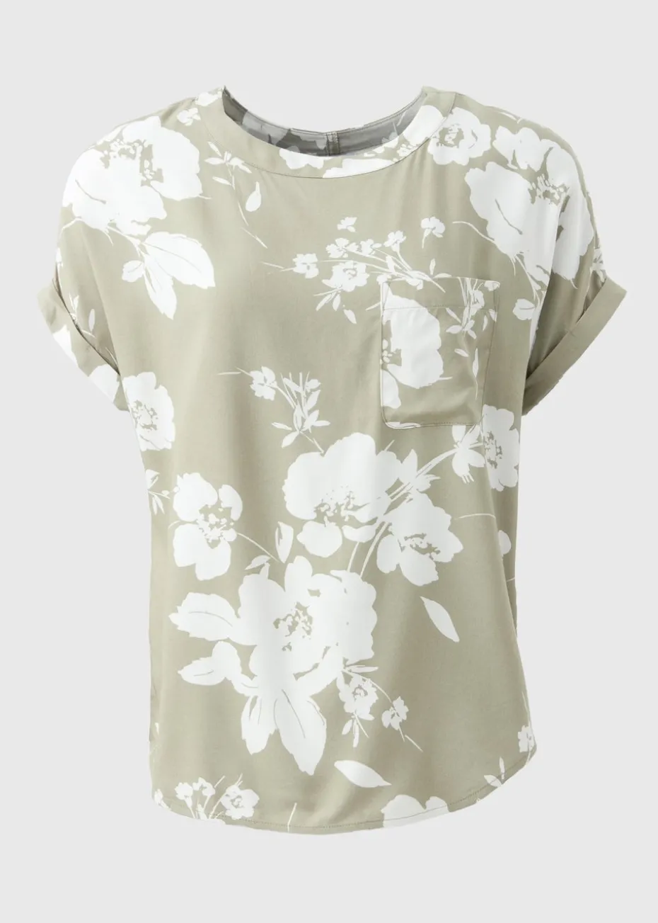 Green Floral Pocket Box Top