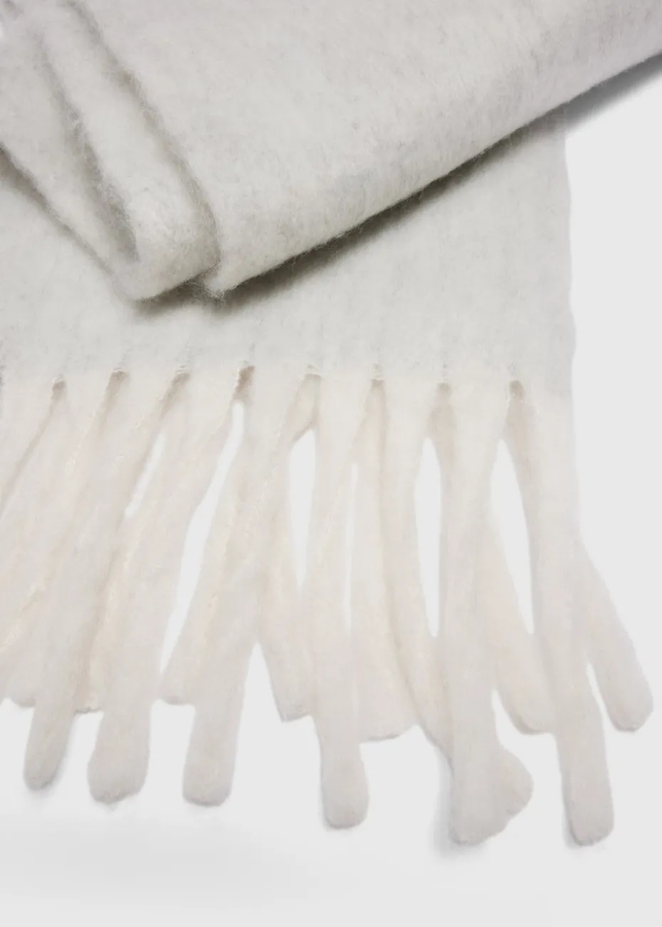 Grey Brushed Scarf