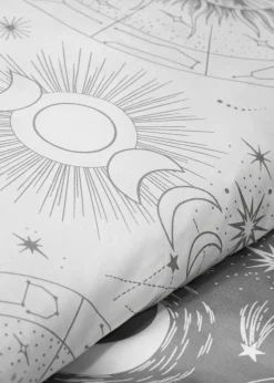 Grey Celestial Duvet Set