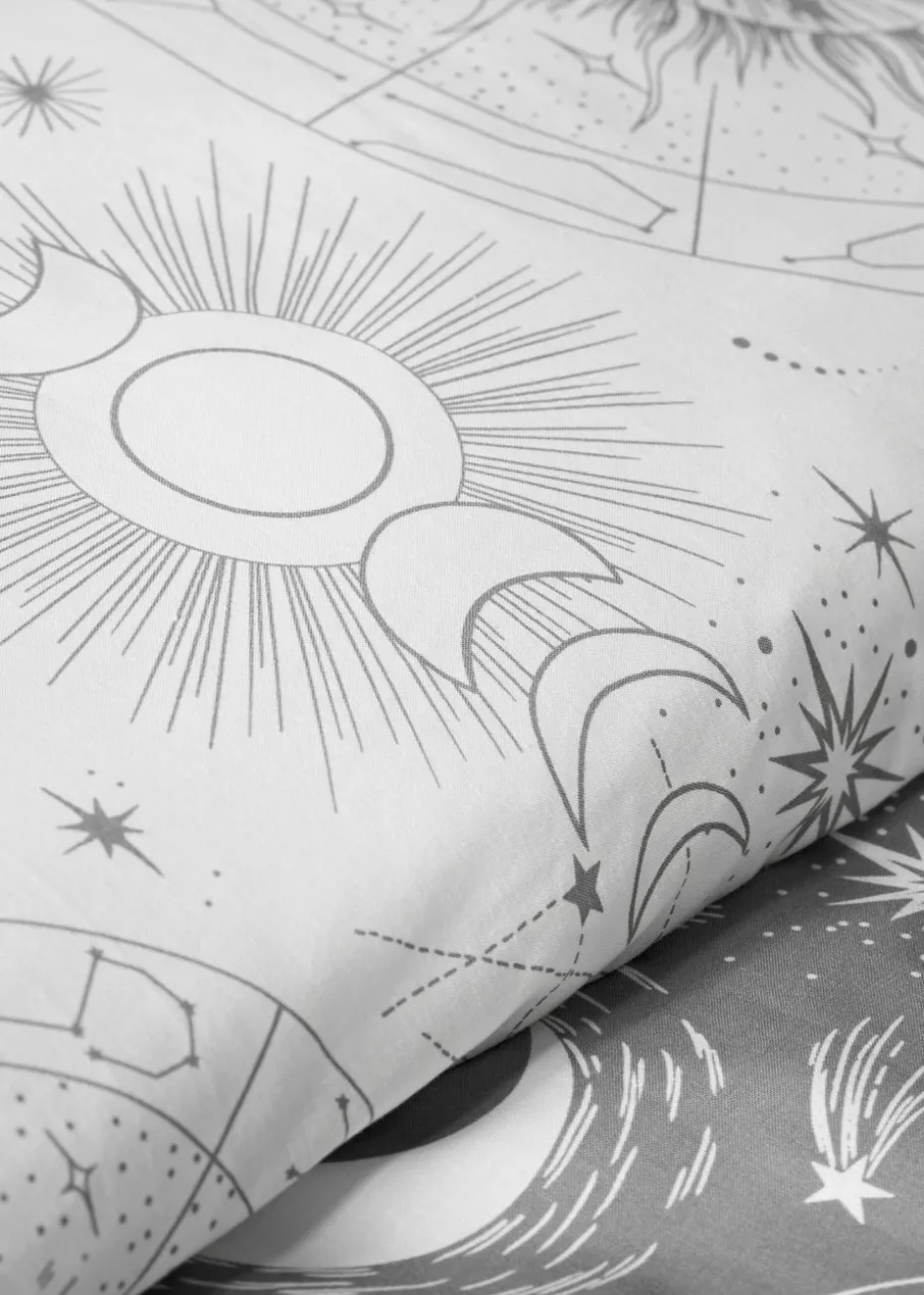 Grey Celestial Duvet Set