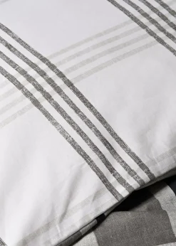 Grey Check Duvet Set