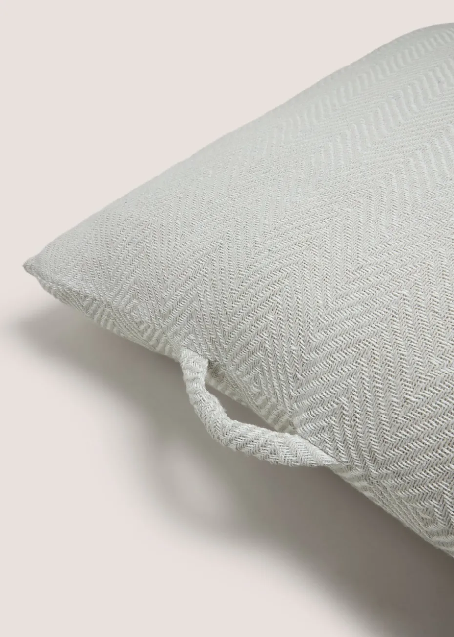 Grey Geo Floor Cushion