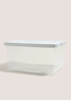 Grey Lid Storage Box (27 Litres)