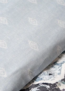 Grey Seersucker Duvet Set